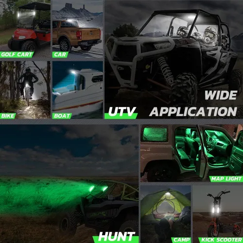 Vista 8 de Nibright UTV - Luz interior de cúpula para UTV, accesorios universales para UTV, Polaris RZR Ranger Can-Am Defender, ATV, camión, automóvil