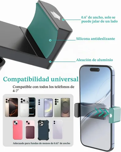 Vista 7 de Soporte de teléfono para cochecito, soporte de teléfono celular con cuello de cisne para cochecito de bebé, carrito de compras, bicicleta