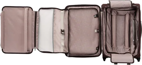 Vista 3 de Travelpro Platinum Elite - Rollaboard extensible de 22 pulgadas, Bordeaux, Platinum Elite Softside - Equipaje vertical expandible