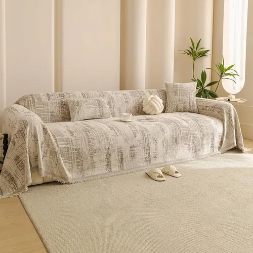 Vista 35 de DREAMINGO Funda de Sillón de Chenilla Fundas de Sofá Jacquard Lavables Protector de Muebles Funda de Sofá Reclinable 1 Cojín Funda de Silla A0#