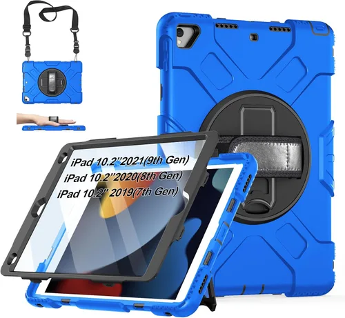 Vista 12 de Funda para iPad de 6ª/5ª generación de 9.7 pulgadas: Funda de TPU para iPad 9.7 (2018/2017) y iPad Air 2 de 9.7" con protector de pantalla - Soporte