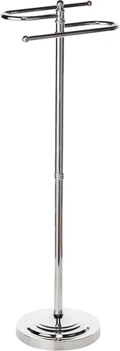 Vista 8 de Gatco Estilo S, soporte para toallas para piso, 1506 Níquel Satinado