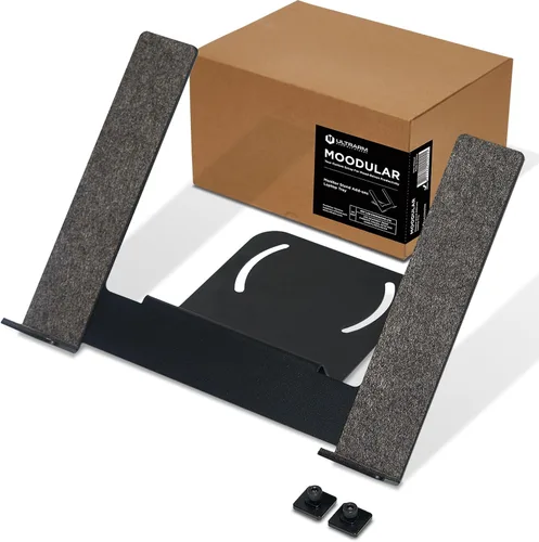 Vista 11 de ULTRARM Moodular - Soporte de Monitor de Madera de 45.6" (116cm) Organizador de Escritorio Grande con Rieles Deslizantes de Metal para Cajón