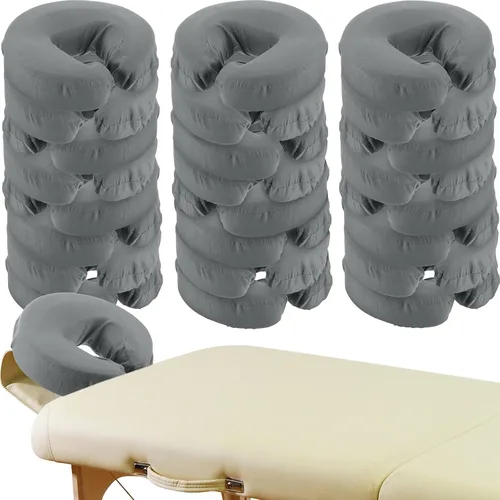 Vista 9 de Macarrie - Juego de 24 fundas de microfibra para mesa de masaje, color beige