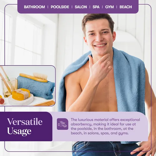 Vista 7 de TowelSelections Toallas suaves y absorbentes de algodón para baño, hotel, ducha, spa, gimnasio, toalla de baño, toalla de mano, 2 paños de baño