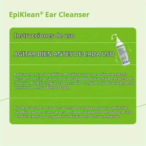 Vista 4 de EpiKlean® Limpiador de oídos para perros y gatos, 12 onzas líquidas
