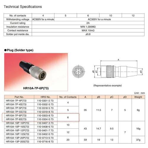 Vista 4 de Hirose 6 pin macho a 6 pin macho cable para audio KFD herramienta radio Thorlabs obturador controlador 3.3 ft