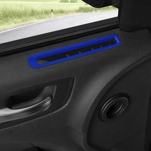 Vista 7 de RT-TCZ para Charger Cubierta de ventilación de aire de puerta Adecuada para Dodge Charger 2011-2023 Accesorios de interior azul 2 piezas