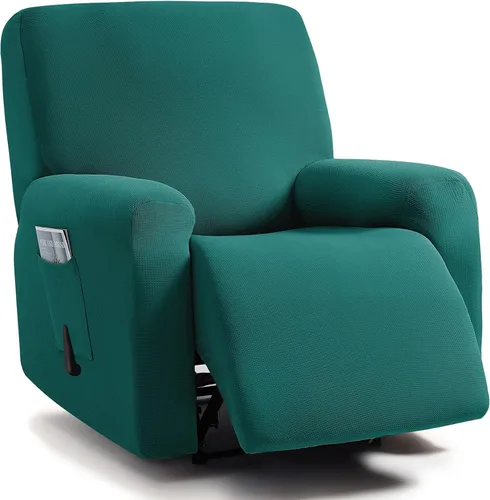 Vista 11 de ULTICOR - Juego de 8 fundas para sofá reclinable de jacquard, fundas elásticas para sofá reclinable para 3 cojines, fundas gruesas, suaves y Gris