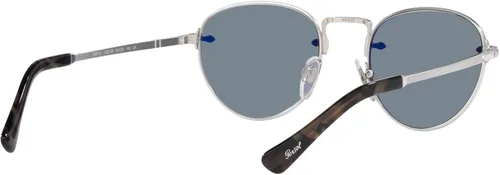 Vista 8 de Persol PO2491S - Gafas de sol redondas, PlateadoAzul claro