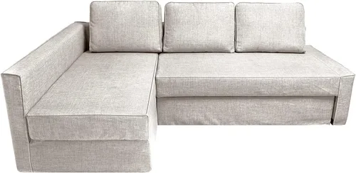 Vista 11 de IKEA Friheten - Funda de sofá cama para sofá cama pequeño, fundas de sofá para sala de estar con cojín y fundas de almohada (S-12, diván derecho)