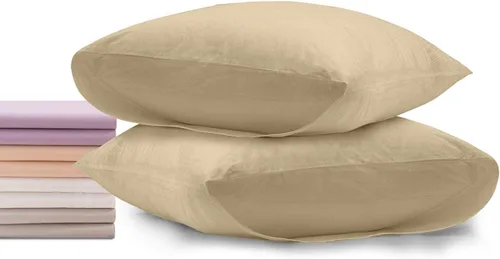 Vista 11 de Superity Linen Fundas de almohada de tamaño estándar, paquete de 2 unidades, 100% algodón suave y cómodo, color negro