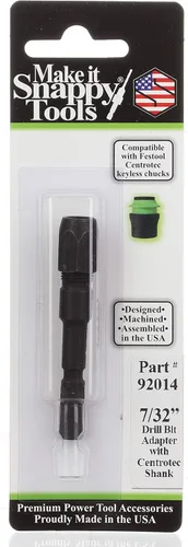 Vista 7 de Make it Snappy Herramientas Adaptador de broca de 1/4 pulgadas, compatible con portabrocas Festool Centrotec #92016