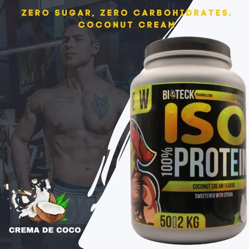 Vista 2 de Proteína ISO sabor crema de coco... (CREMA DE COCO, 4.4 lbs)