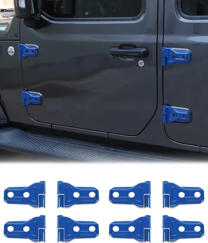Vista 16 de JeCar Cubiertas de Bisagras de Puerta ABS Accesorios Exteriores para Jeep Wrangler JK JKU 2007-2018, Negro