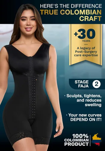 Vista 2 de Sonryse Fajas Colombianas Prendas de Compresión Postoperatorio Etapa 2 Faja Lipo BBL