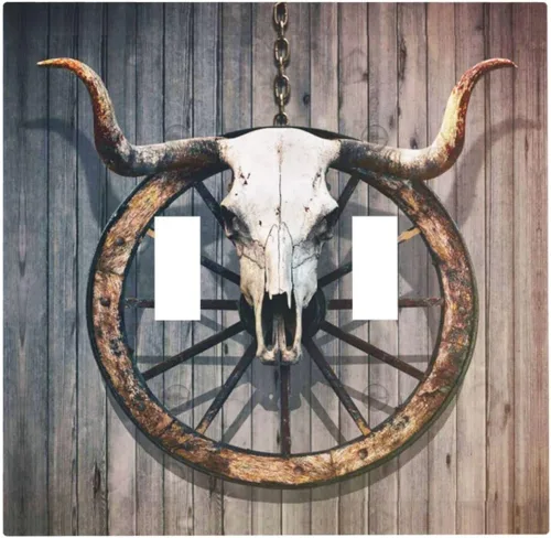 Vista 184 de Cubierta de interruptor de luz de una pandilla de hojas de palma tropicales de estilo bohemio abstracto, árbol de coco, verano, sin dispositivo