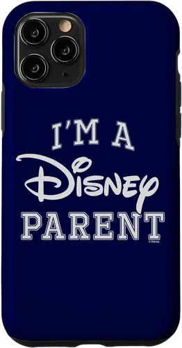Vista 27 de iPhone 16 Disney I'm A Disney Parent Collegiate Big Text Logo Case