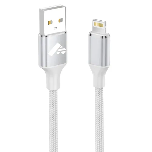Vista 10 de Cargador de iPhone [certificado Apple MFi] Cable de carga rápida USB a Lightning de 6 pies, cable USB trenzado para teléfono compatible con iPhone