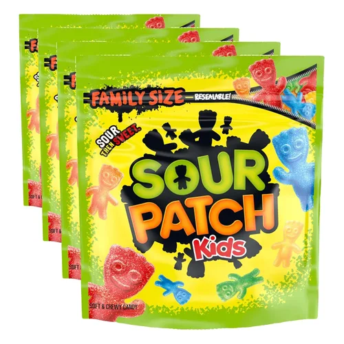 Vista 23 de SOUR PATCH KIDS - Caramelos suaves y masticables, tamaño familiar, bolsa de 1.8 libras (paquete de 2)