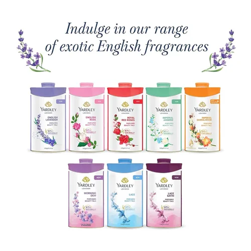 Vista 12 de Talco desodorante perfumado Yardley London con lavanda inglesa, polvo de talco 100gm, 3.5 onzas