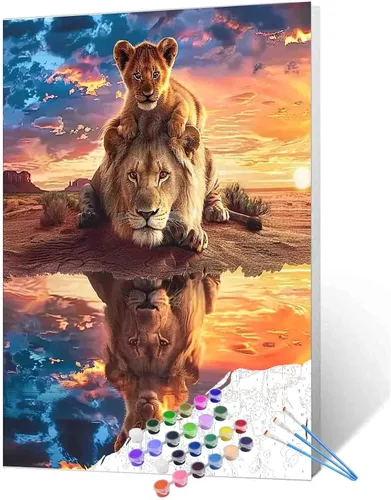 Vista 34 de Paquete de 6 pinturas por números para mujeres sudafricanas para adultos, principiantes, músicos negros, kits de pintura al óleo sobre lienzo
