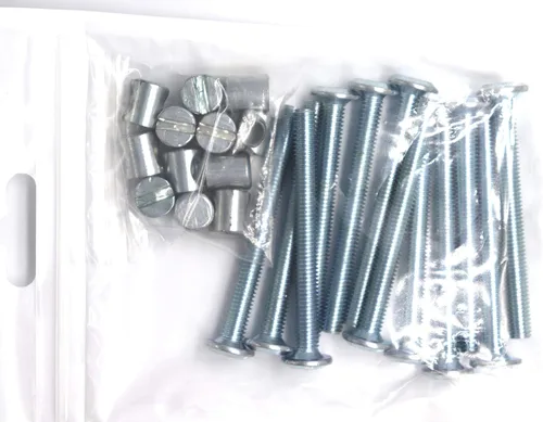 Vista 5 de FGen 12 piezas accesorios para cuna M6 tuerca de perno M6 x 2.362 in estantería de cabeza reclinable tornillo tuerca de martillo