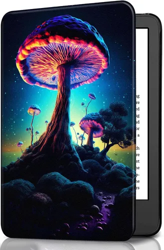 Vista 65 de Funda para Kindle básico de 6 pulgadas (11.ª generación), múltiples ángulos, piel sintética, delgada, con función de encendido y apagado automático