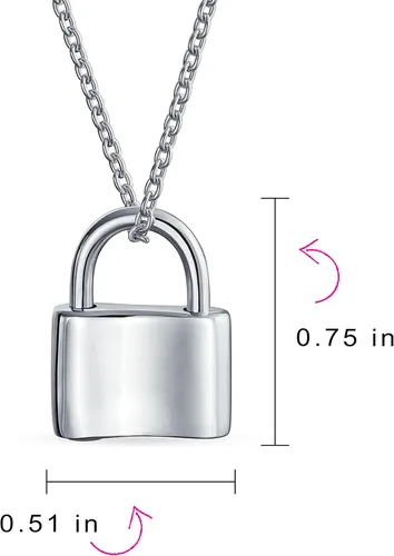 Vista 4 de Collar con dije de bloqueo sentimental del alfabeto A-Z personalizado con inicial del alfabeto A-Z para parejas, para mujeres, adolescentes, chapado