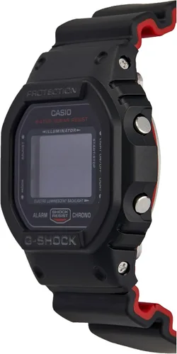Vista 2 de Casio G-Shock DW-5600HR-1DR Reloj de moda automático de silicona negra para hombre, Varios colores, Moderno
