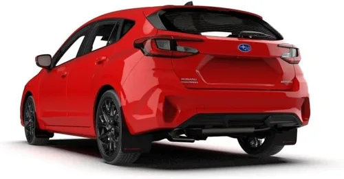 Vista 3 de Rally Armor MF105-UR-BLK-GRY Compatible con Subaru Impreza 2024 Negro UR Barro Flap con logotipo gris