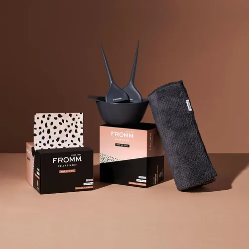 Vista 5 de Fromm Láminas emergentes en relieve con estampado de guepardo, papel de aluminio para resaltar el cabello, suministros de cosmetología, esenciales