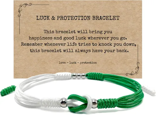 Vista 12 de LAMIBEE Infinity Surfer - Pulsera de la amistad con amor y amistad con color multicolor, cuerda de protección de nudo tibetano de la suerte tejida