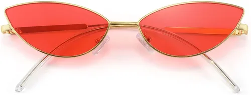 Vista 28 de FEISEDY Gafas de sol de diseñador de moda Retro pequeños pétalos forma arco templo diseño B2298