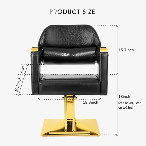 Vista 2 de Artist hand Silla de peluquero, silla de peluquería con bomba hidráulica resistente, giro de 360 grados, equipo de belleza de spa, peso máximo