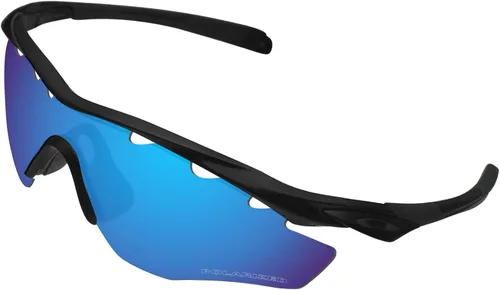 Vista 2 de BroLizard - Lente polarizada para gafas de sol Oakley M2 con ventilación, azul