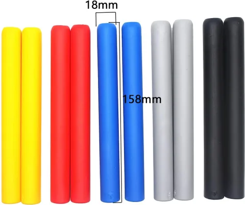 Vista 4 de 2 empuñaduras de baqueta, cómodas asas antideslizantes, kits de percusión para ejercicio de batería (negro)
