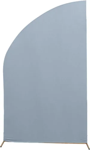 Vista 83 de Efavormart - Juego de 4 fundas de elastano beige para arco de media luna, fundas de telón de fondo Chiara de 2.5 pies a 7 pies para escenarios