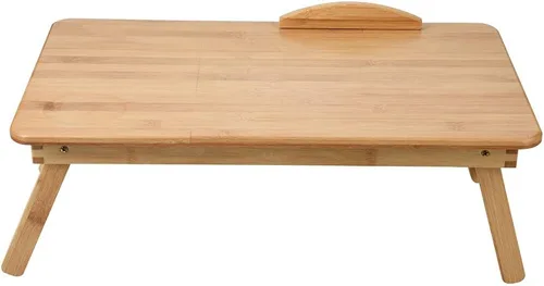 Vista 4 de Laptop Table Bamboo Wooden Laptop Sofa Couch Office Stand Stand for Desks and Beds (50 * 30 Without Drawer)