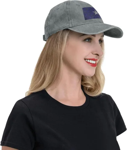 Vista 8 de Bonnie Blue Flag with Polygon Effect Baseball Cap for Men Women Hats Adjustable Vintage Cowboy Hat Dad Caps