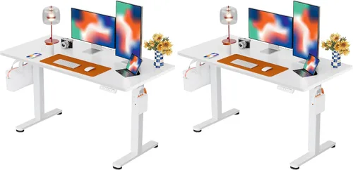 Vista 17 de ErGear - Escritorio eléctrico de pie de altura ajustable, escritorio para estar sentado o de pie de 31.5 x 18.9 pulgadas, escritorio de computadora