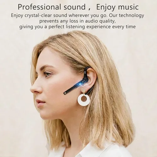 Vista 3 de Auriculares inalámbricos, auriculares inalámbricos manos libres, auriculares inalámbricos con cancelación de ruido, micrófono, compatible