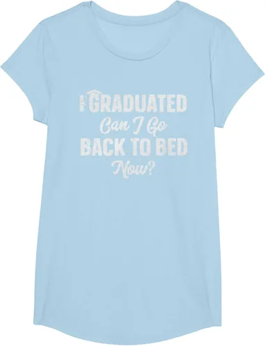 Vista 15 de Graduation Gift For Her Camiseta I Graduated Can I Go Back To Bed Now, Negro