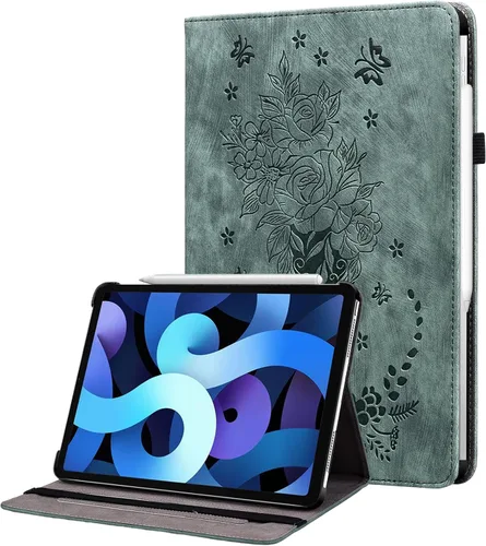 Vista 24 de Funda para iPad Air 3ª Generación 2019/iPad Pro 10.5 Pulgadas 2017, Cubierta de Cuero PU Plegable Multi-Ángulo con Auto Despertar/Dormir y Soporte