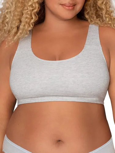 Vista 5 de Fruit of the Loom - Brasier de algodón para mujer, estilo camiseta sin mangas, máxima comodidad y ajuste transpirable