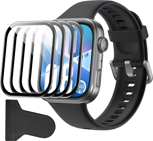 Vista 11 de Protector de pantalla compatible con Amazfit Active 2, antiarañazos, cobertura de pantalla completa 3D, compatible con fundas, HD Ultra, paquete de 3