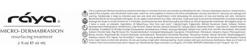 Vista 6 de RAYA Crema facial de microdermoabrasión (107), solución suave de rejuvenecimiento y limpieza para piel sin problemas, hidratante facial, crema