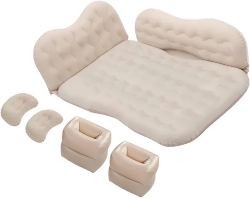 Vista 10 de Colchón de aire para cama de camión, colchón de aire para automóvil, cama inflable, soporte de almacenamiento de almohada, bolsa de almacenamiento