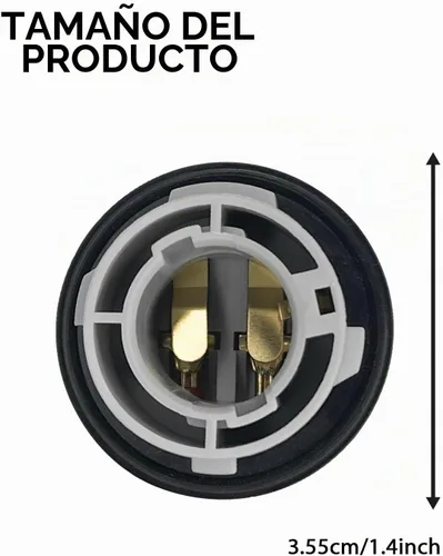 Vista 2 de 2 bombillas 1157 Socket 2357 luz de freno señal de giro soporte de luz trasera luz trasera arnés de cableado, bombilla LED enchufe base enchufe