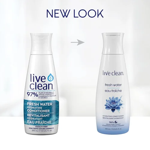 Vista 6 de Live Clean Acondicionador, agua fresca hidratante, 12 onzas